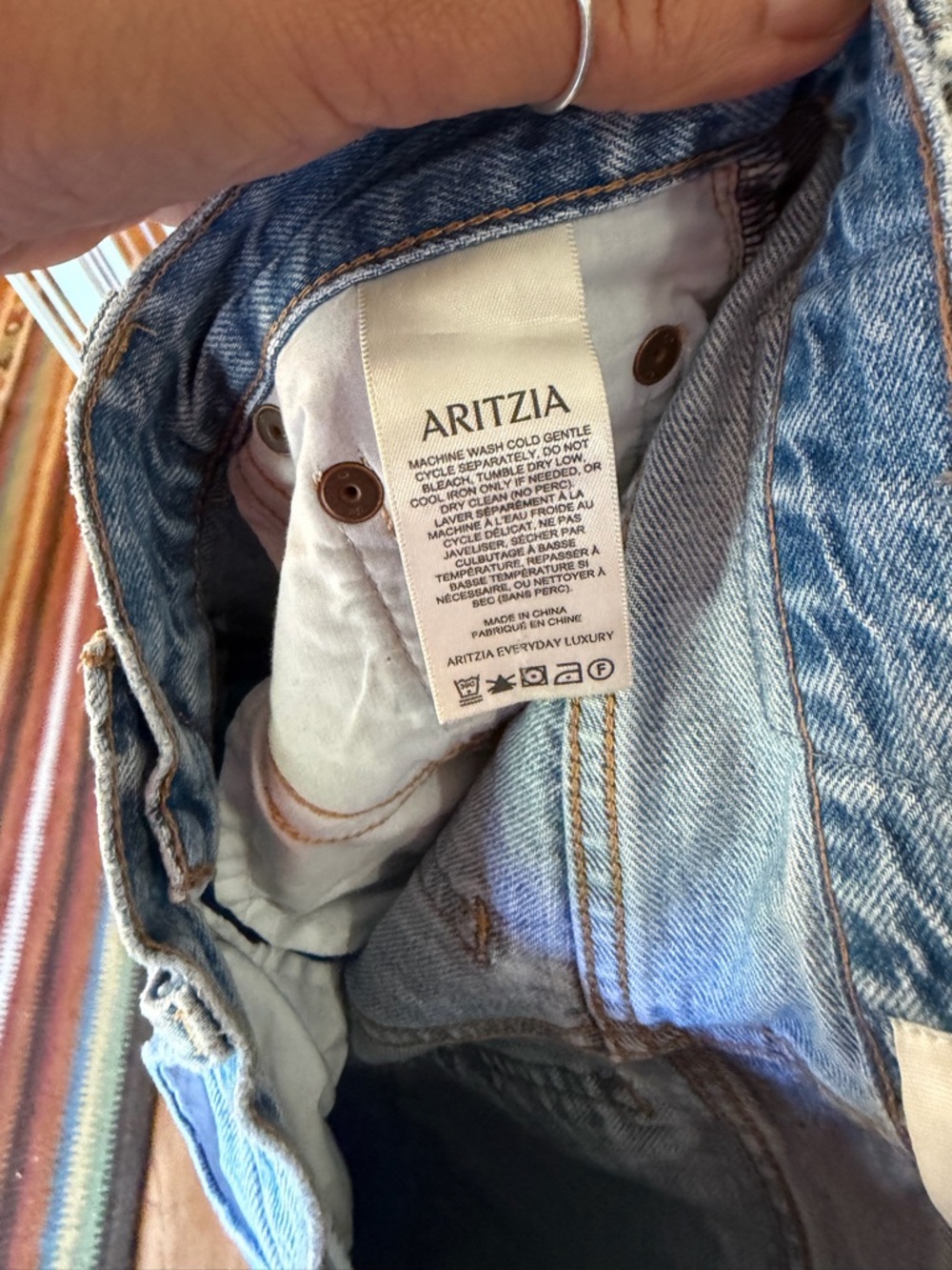 Denim Forum “The’90s Iggy Lo-Rise Baggy - hemmed, inseam now approx 27 inches - Picture 11 of 11